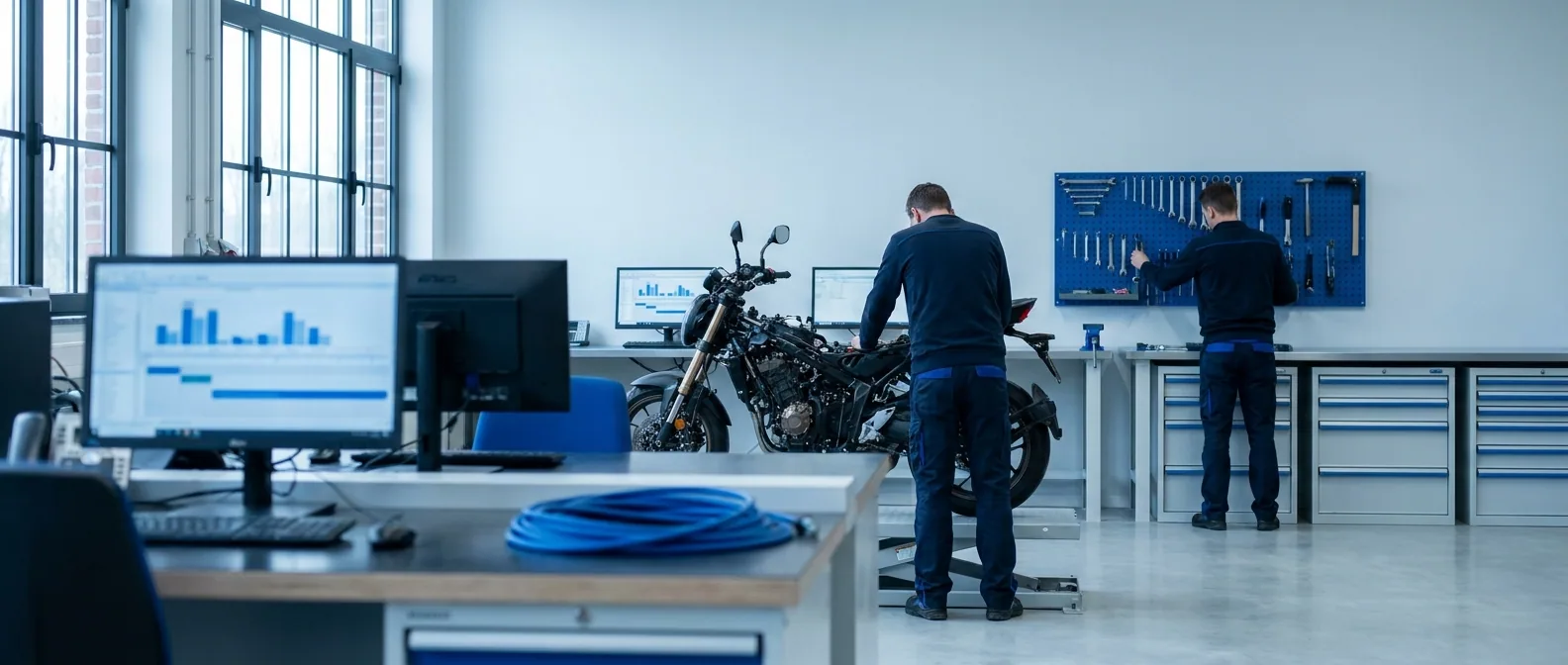 Bureau de développeur avec un éditeur de code ouvert, prêt à intégrer l'API Mooteck